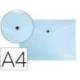 Carpeta dossier broche Liderpapel DIN A4 polipropileno 180 micras 50 hojas color azul