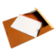 Carpeta Liderpapel gomas Folio carton forrado Pvc color naranja