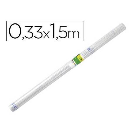 Rollo plastico forralibros Liderpapel de 0.33 x 1.5 m