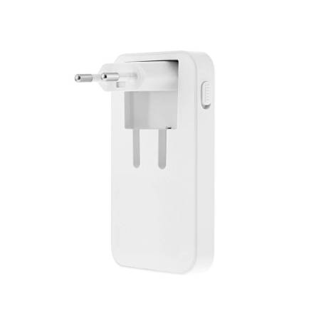 CARGADOR DE PARED TNB GAN 65 W 2XUSB-C+ USB-A PLEGABLE COLOR BLANCO