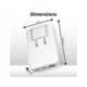 CARGADOR DE PARED TNB GAN 65 W 2XUSB-C+ USB-A PLEGABLE COLOR BLANCO
