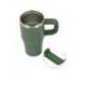 TAZA TERMICA ASA ANTARTIK PULSE ISOTERMICA TAPA HERMETICACERO INOXIDABLE PAJITA LIBRE BPA VERDE MILITAR 570 ML