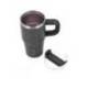 TAZA TERMICA ASA ANTARTIK PULSE ISOTERMICA TAPA HERMETICA ACERO INOXIDABLE PAJITA LIBRE BPA NEGRO 570 ML