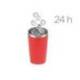 VASO TERMICO ANTARTIK MONO TAPA HERMETICA ACERO INOXIDABLE LIBRE DE BPA ROJO 520 ML