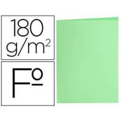 Subcarpeta de cartulina Liderpapel Tamaño folio Verde pastel 180g/m2