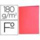 Subcarpeta de cartulina Liderpapel Tamaño folio Rojo pastel 180g/m2