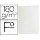 Subcarpeta de cartulina Liderpapel tamaño folio blanco 180g/m2