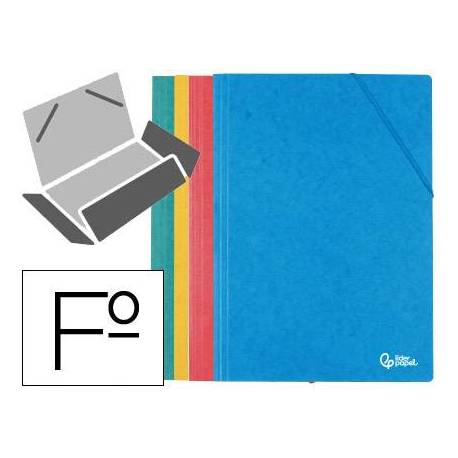 Carpeta Liderpapel gomas de colores surtidos