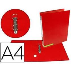 Carpeta marca Liderpapel carton forrado Color System A4 roja