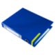 Carpeta anillas carton forrado Liderpapel Paper Coat Documenta lomo 60 mm azul