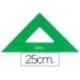 Escuadra acrilica marca Liderpapel 25 cm