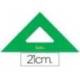 Escuadra acrilica marca Liderpapel 21 cm