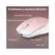 RATON TNB GRADIENT INALAMBRICO 1600 DPI USB TIPO-C SEIS BOTONES COLOR ROSA