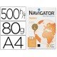 Papel multifuncion A4 Navigator 80 g/m2 -4 Taladros -