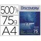 Papel multifuncion A4 Discovery 75 g/m2