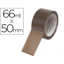Cinta adhesiva polipropileno marca Q-Connect para embalaje 66 mt x 50 mm