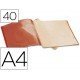 Carpeta escaparate con 40 fundas Beautone rojo