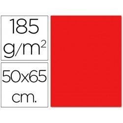 Cartulina Guarro rojo - 50x65 cm -185 gr.