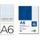 Bloc notas perforado Liderpapel Din A-6 cuadrícula 4mm