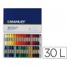 Lapices cera blanda Manley 30 unidades