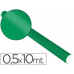 Papel metalizado Sadipal verde 65g/m2 medidas 50x10 cm