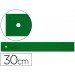 Regla faber castell 30 cm plastico verde.