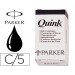Tinta estilografica Parker negra