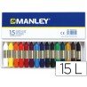 Lapices cera blanda Manley 15 unidades