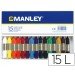 Lapices cera blanda Manley 15 unidades