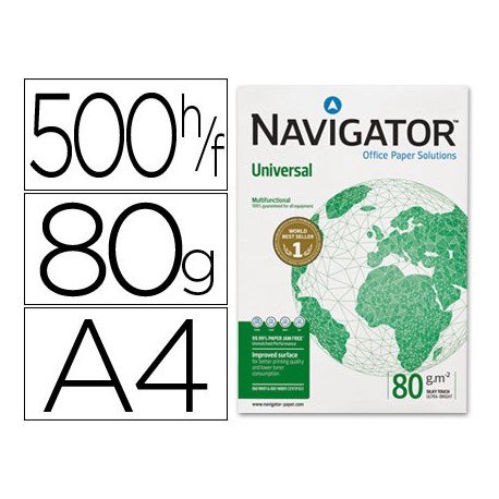 Papel Fotocopiadora Navigator A4 80 gr.
