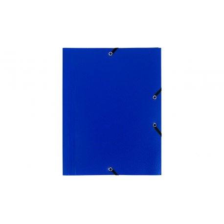 Carpeta con gomas Exacompta 3 solapas DIN A4 Polipropileno Azul