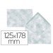 Sobre B6 Liderpapel 125x178mm 80g/m2 Color Azul Pergamino Pack de 15 unidades