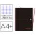 Cuaderno Oxford Ebook 1 DIN A4+ Negro y Rojo 80 hojas Tapa Extradura Cuadricula 5 mm